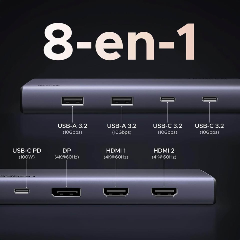 Hub USB-C 8-en-1